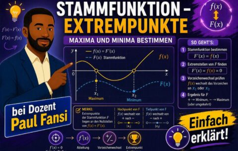 Stammfunktion-Extrempunkte